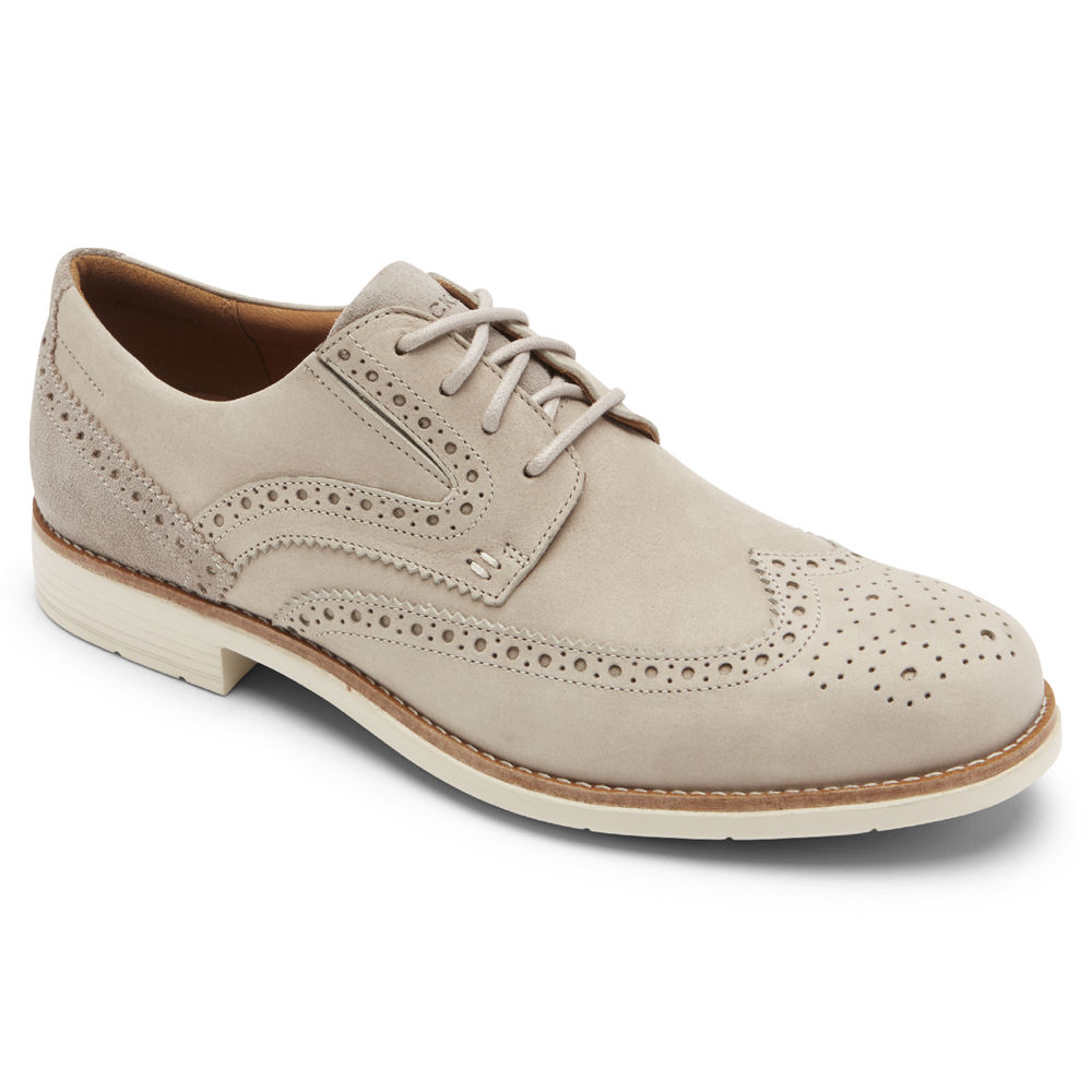 Rockport Mens Sneakers Beige - Total Motion Classic Dress Wingtip - UK 596-KTWHVL